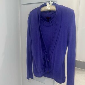 Escada: gorgeous purple sweater set. EUC. 
NO FLAWS
